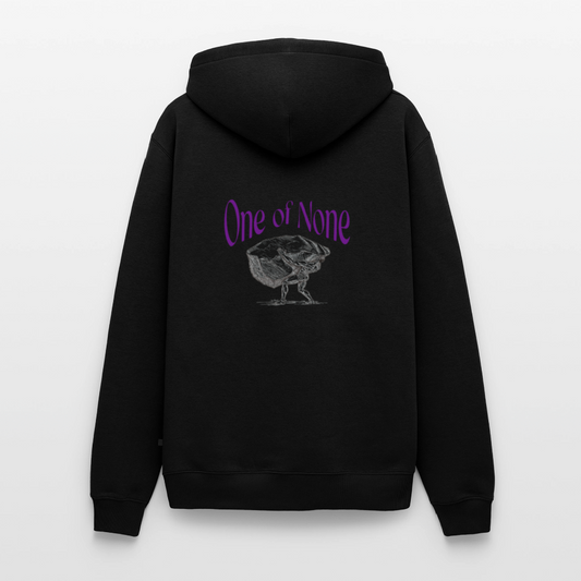 Premium Hoodie One of none | Wealth wears Wisdom - black