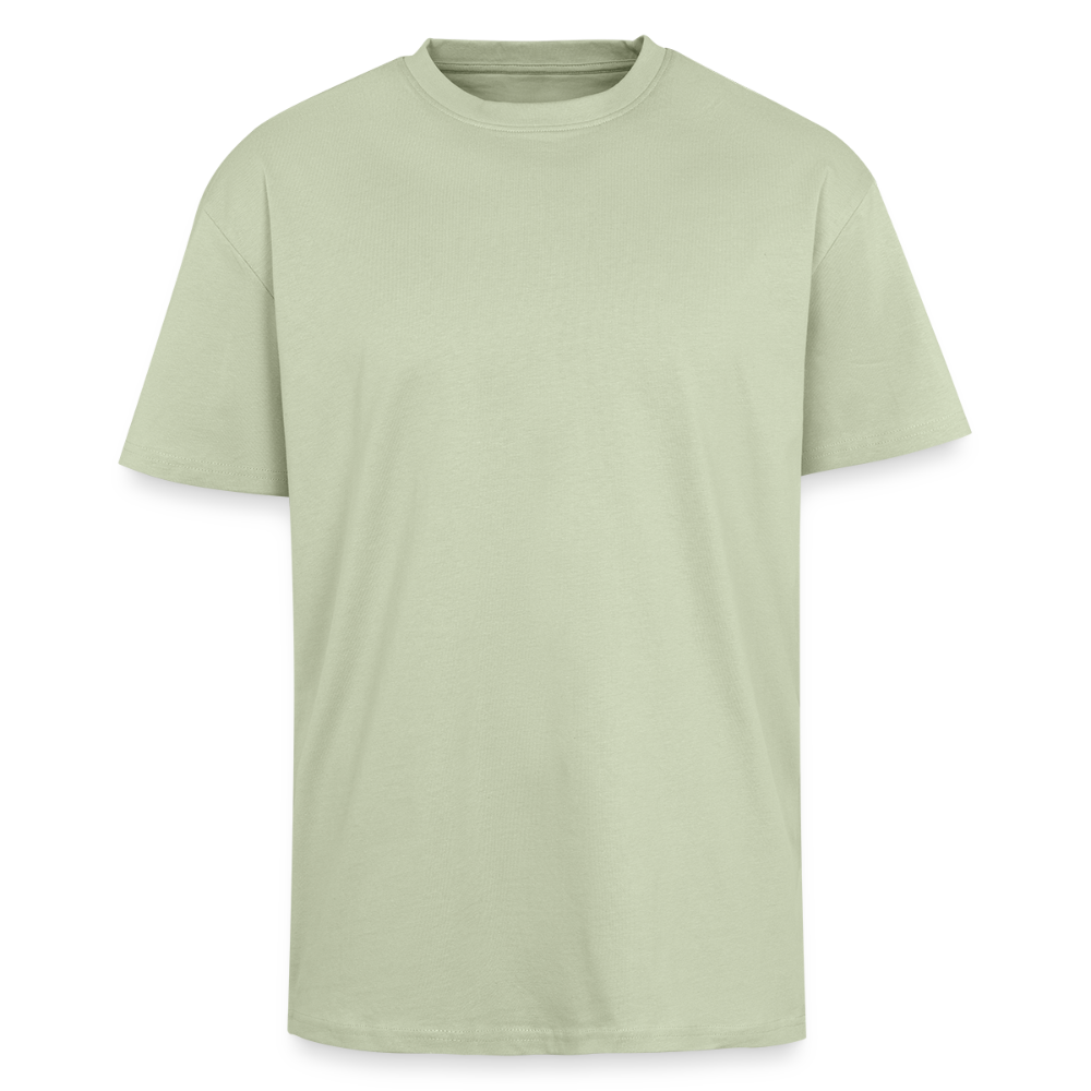 Heavy Oversized T-Shirt | Wealth wears Wisdom - soft salvia 