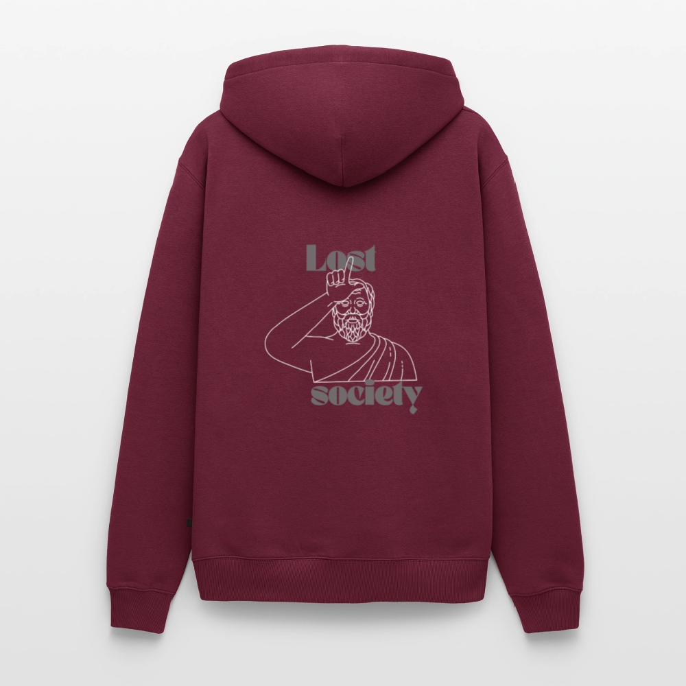 Men’s Premium Hoodie Lost society - burgundy