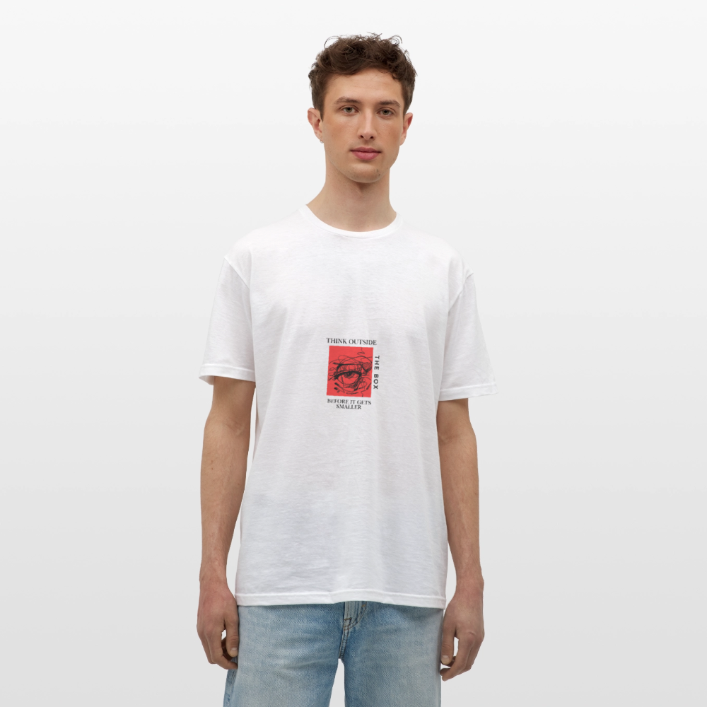 Think outside the Box | Men T-Shirt - white