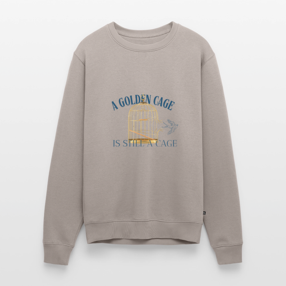 Men’s Premium Sweatshirt | Wealth wears Wisdom - taupe