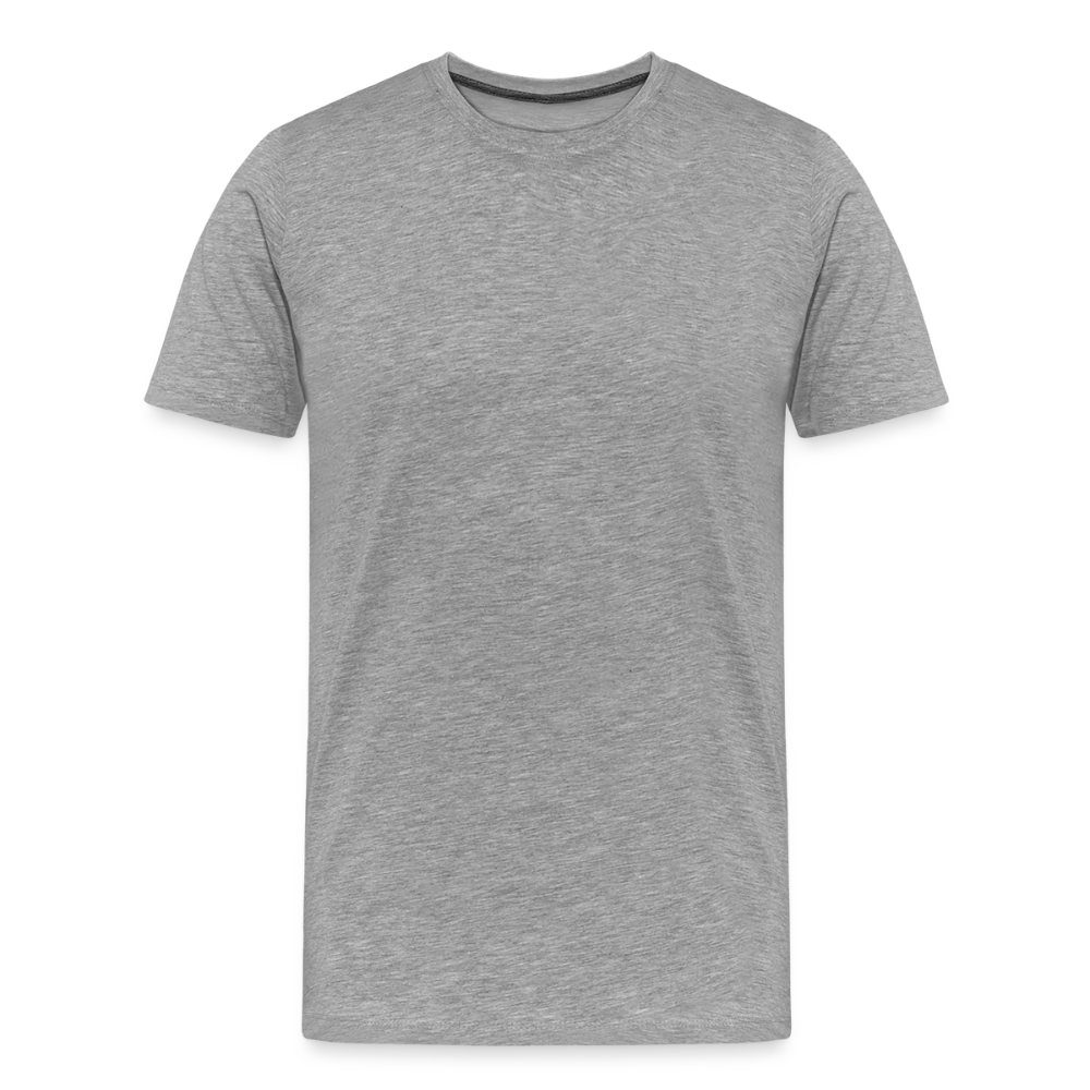 Men organic Premium T-Shirt Vanitas | Wealth wears Wisdom - heather grey