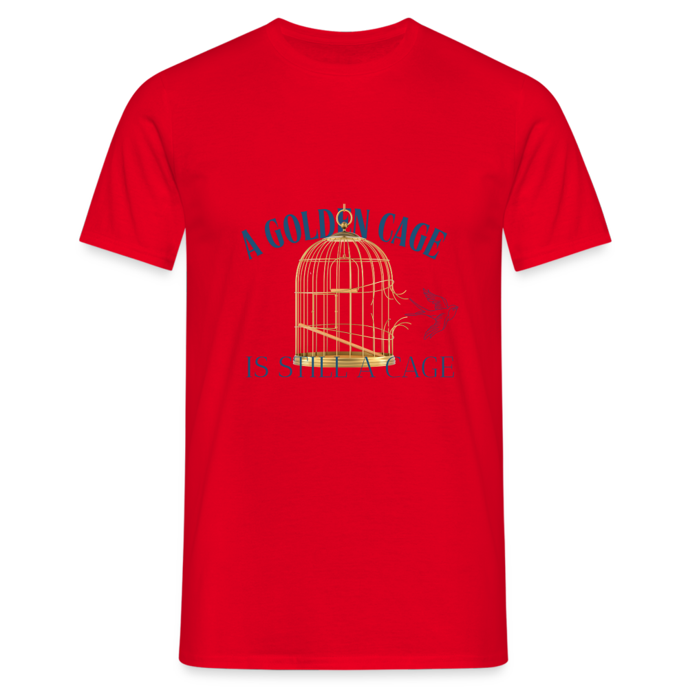 Men's T-Shirt | WealthwearsWisdom - red