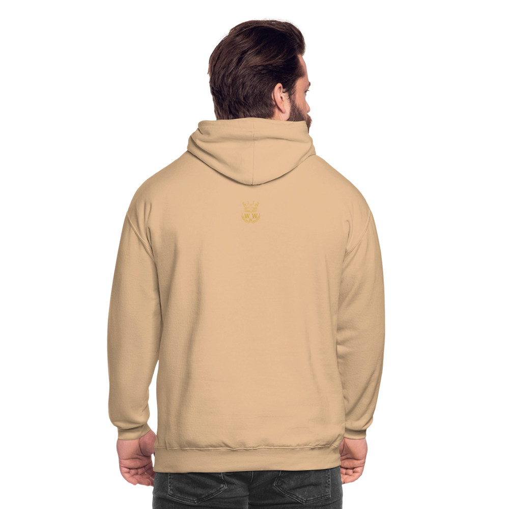 Organic Unisex Hoodie | Wealth wears Wisdom - peach