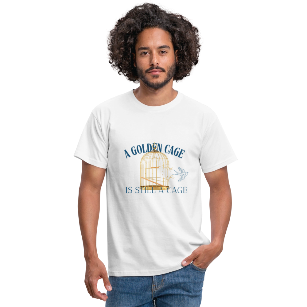 Men's T-Shirt | WealthwearsWisdom - white