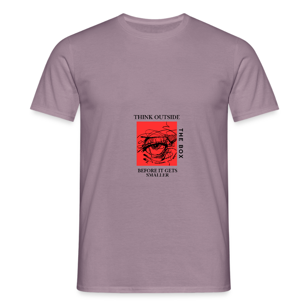 Think outside the Box | Men T-Shirt - purple-grey 