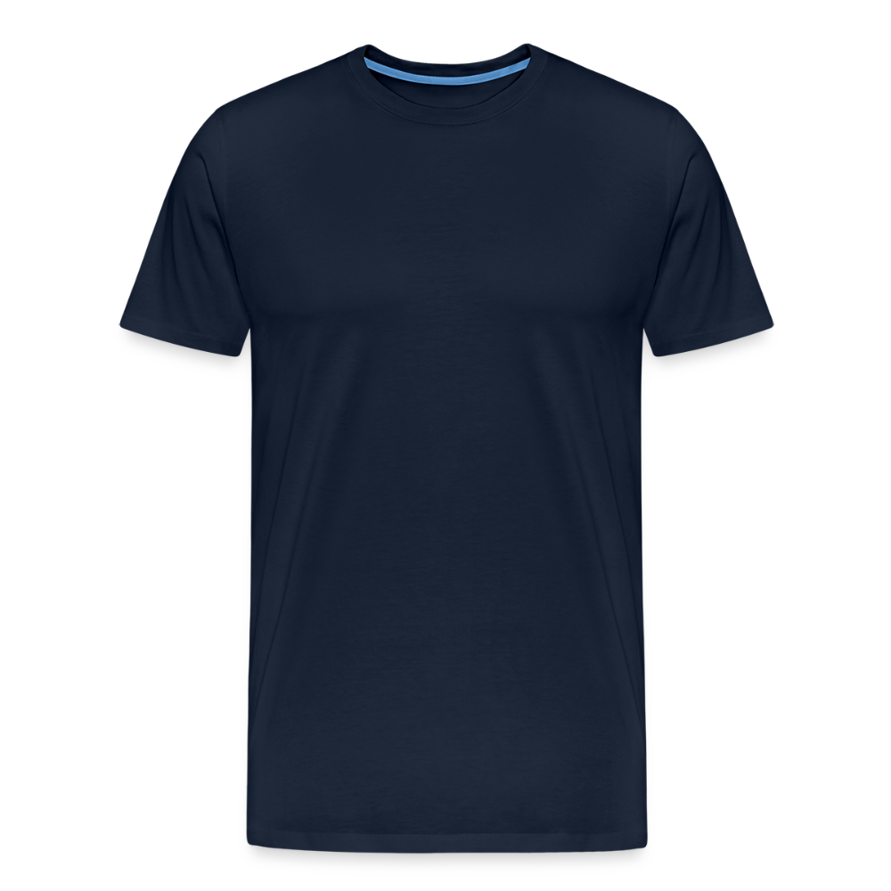 Men T-Shirt one of None | Wealth wears Wisdom - navy