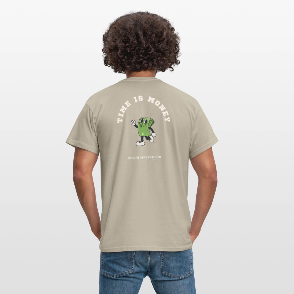 Time is Money Men T-Shirt - sand beige