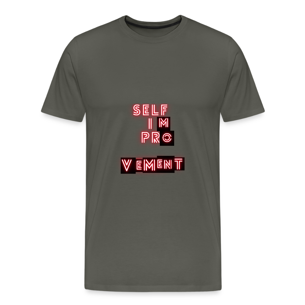 SelfiMprOVEMENT T-shirts |Wealth wears Wisdom - asphalt